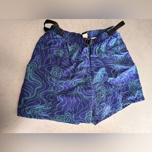 Vintage Patagonia Fitz Roy Wave Logo River Shorts Java  Rare 1992